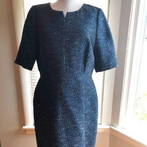Bold Blue Tweed Dress by Boden in US Size 12